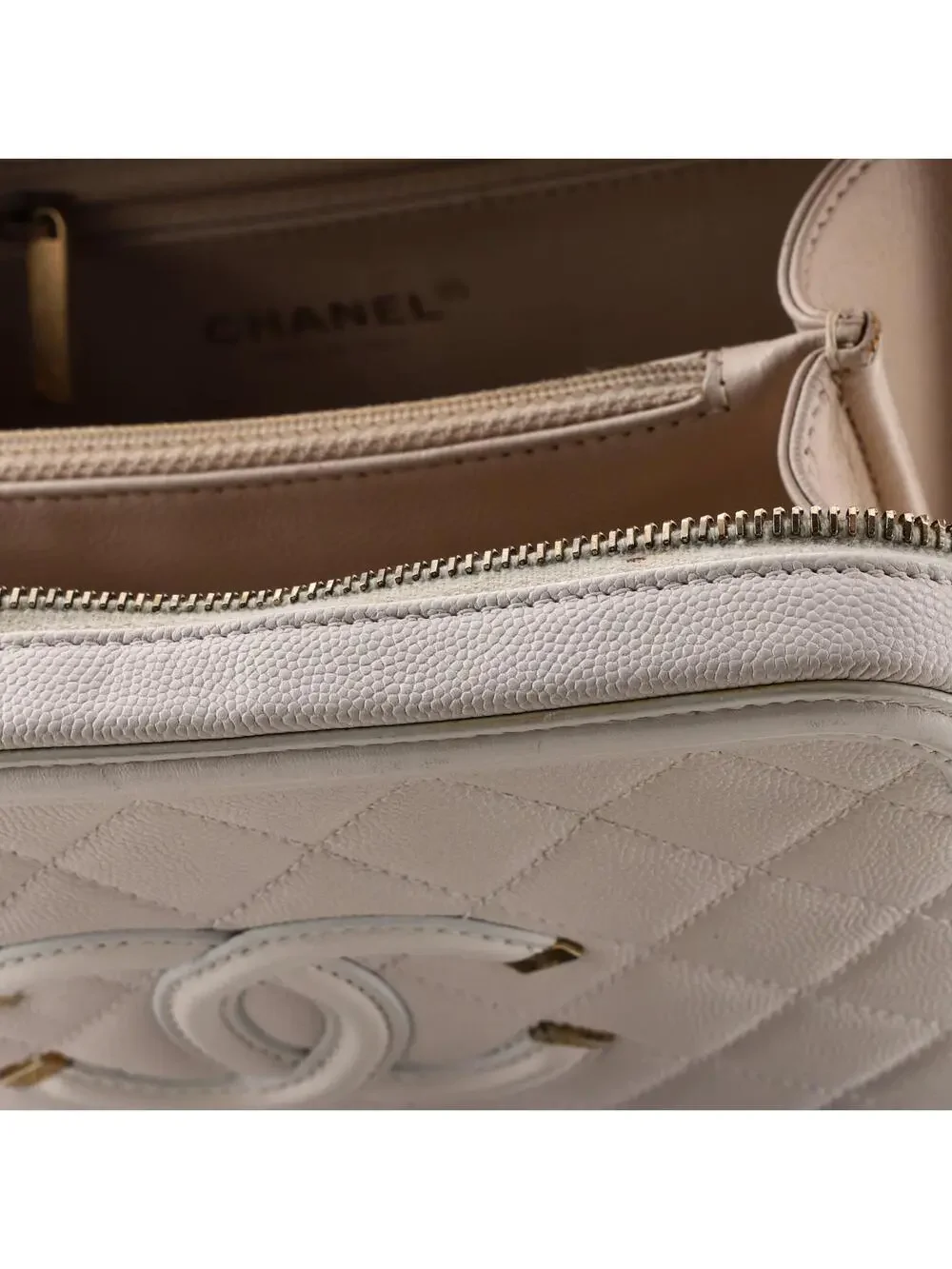 Chanel Filigree Vanity Case Quilted #258781C44B
